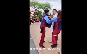 男子在迪士尼抽烟后逼哭工作人员 热讯
